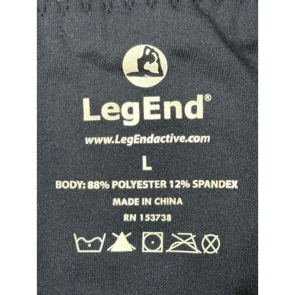 LegEnd Active Black Joggers High Rise Athletic Pants Size L - Picture 2 of 5